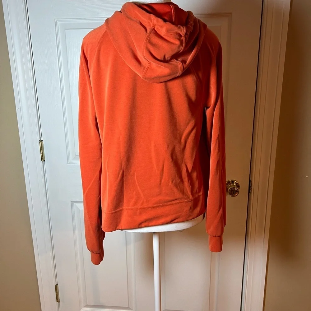 ATHLETA WOMEN'S LARKSPUR RED LONG SLEEVE SEASOFT HOODIE SWEATSHIRT Sz Small